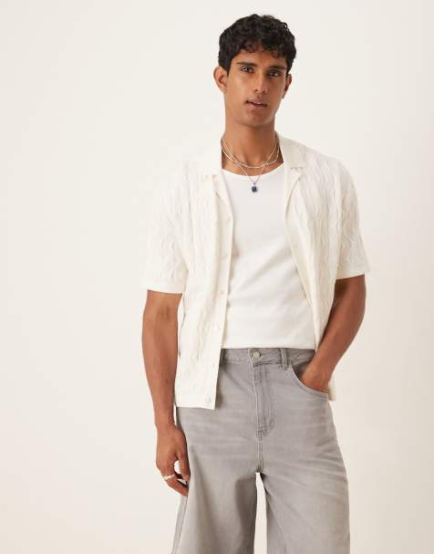 Pantalones cortos vaqueros de corte alargado con lavado gris claro de ASOS DESIGN - view 1