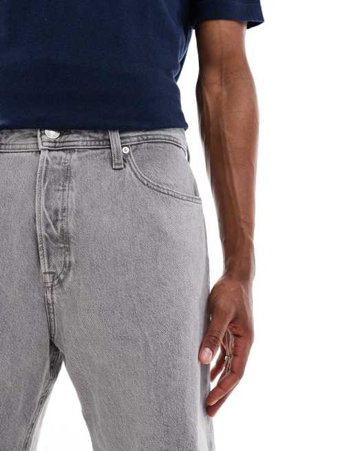 Pantalones cortos vaqueros gris lavado holgados de Jack & Jones, 4 de 5
