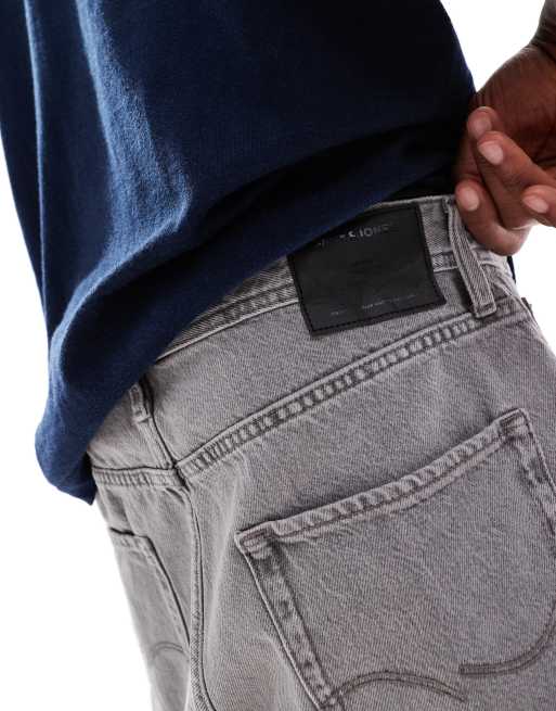 Pantalones cortos vaqueros gris lavado holgados de Jack & Jones, 5 de 5