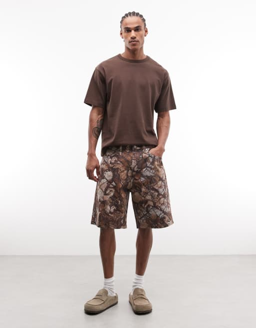 Pantalones cortos vaqueros holgados con estampado de camuflaje Bigwig de Obey, 2 de 5