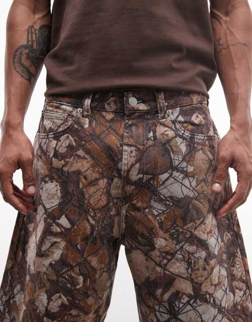 Pantalones cortos vaqueros holgados con estampado de camuflaje Bigwig de Obey, 4 de 5