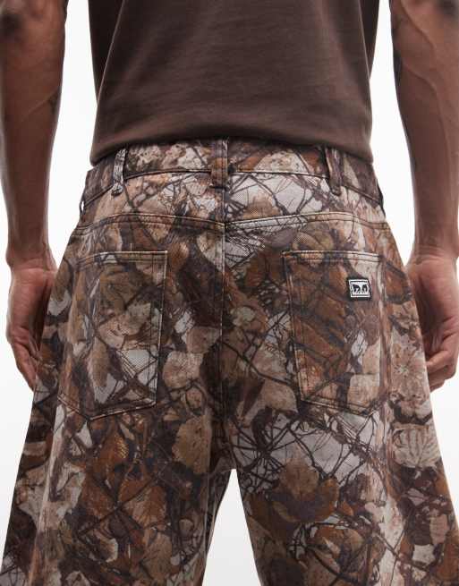 Pantalones cortos vaqueros holgados con estampado de camuflaje Bigwig de Obey, 5 de 5