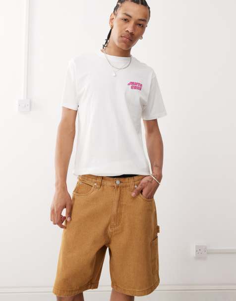 Pantalones cortos vaqueros marrón lavado de estilo carpintero Carpenter Big de Santa Cruz - view 1