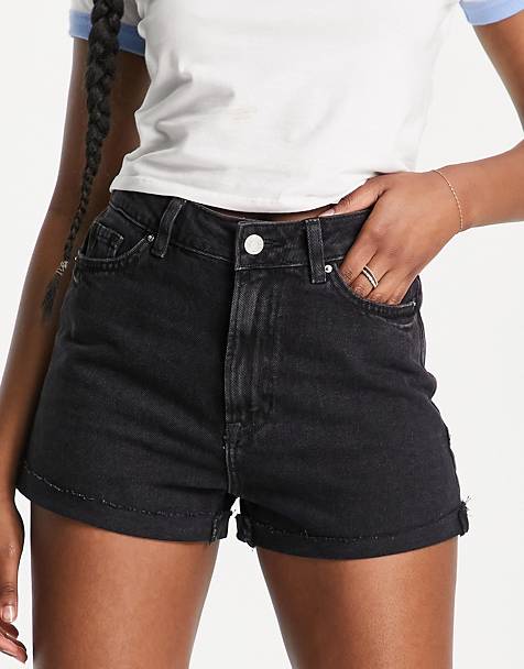 Pantalones cortos s con vuelo de ASOS de color Negro Mujer Ropa de Shorts de Minishorts 