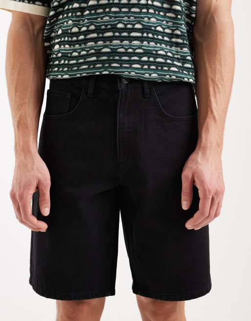 Pantalones cortos vaqueros negro intenso de corte suelto Valencia de Redefined Rebel, 5 de 5