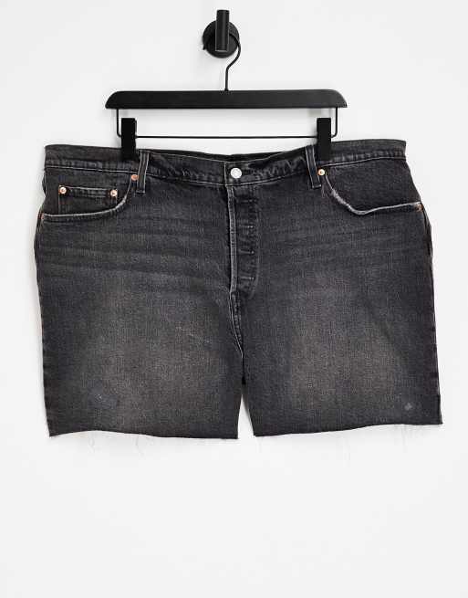 Pantalones cortos vaqueros negro lavado 501 Original de Levi's Plus