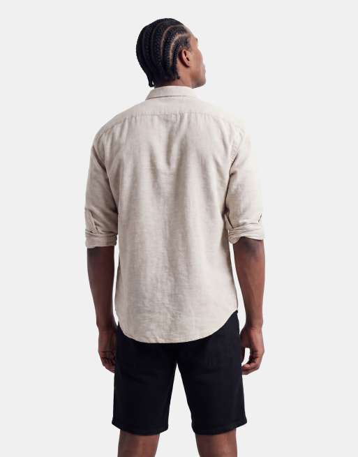 Pantalones cortos vaqueros negros de corte estándar de ONLY & SONS, 5 de 5