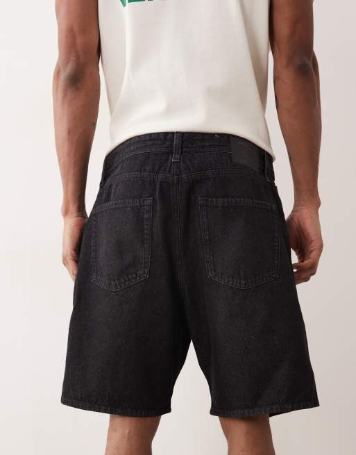 Pantalones cortos vaqueros negros de corte suelto Tony de Jack & Jones, 4 de 5