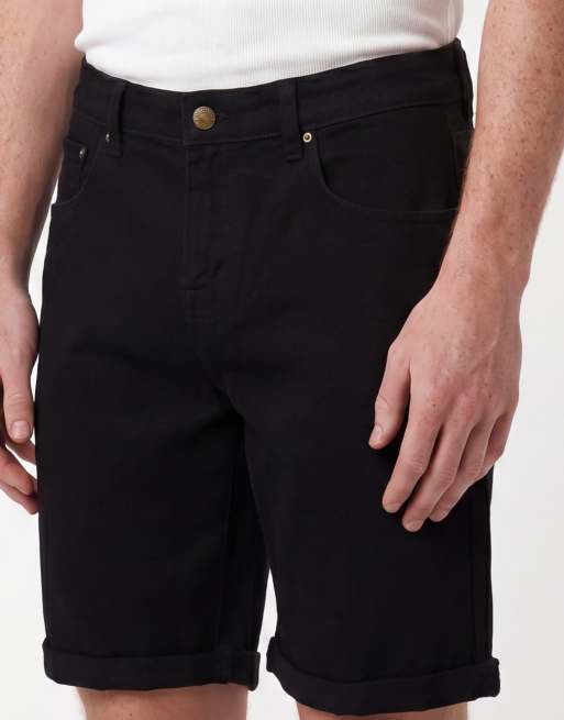Pantalones cortos vaqueros negros elásticos de largo estándar y corte slim de ASOS DESIGN, 2 de 5