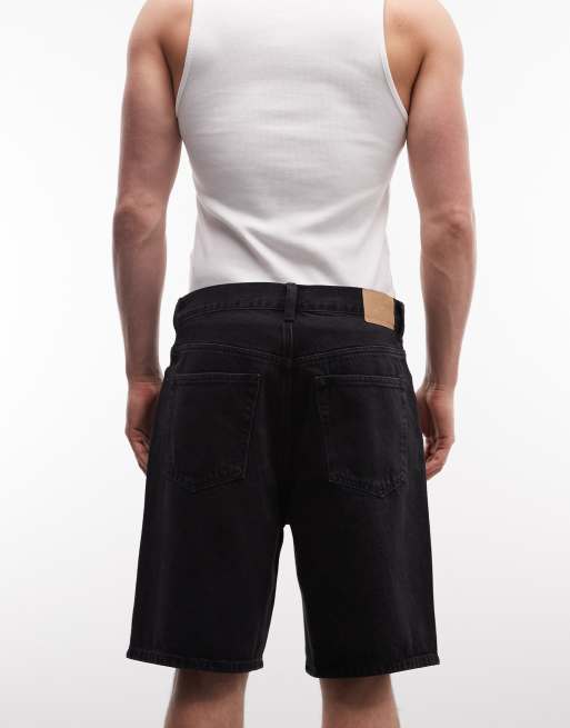 Pantalones cortos vaqueros negros holgados Galaxy de Weekday, 5 de 5