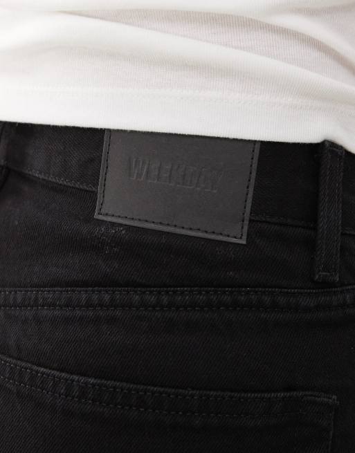 Pantalones cortos vaqueros negros holgados unisex Astro de Weekday , 5 de 5