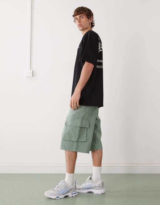 Pantalones cortos verde claro cargo holgados OG de Karl Kani, 3 de 5