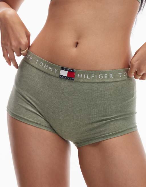 Pantalones cortos verde jaspeado ajustados Heritage de Tommy Hilfiger, 4 de 4