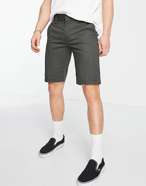 Hombre Other | Pantalones cortos verde oliva de corte slim de Dickies - AL43498