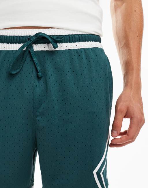 Pantalones cortos verde oscuro con detalle de rombo de malla Dri-FIT de Jordan, 4 de 5