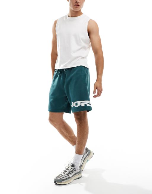 Pantalones cortos verde oscuro con estampado gráfico de felpa MVP de Jordan