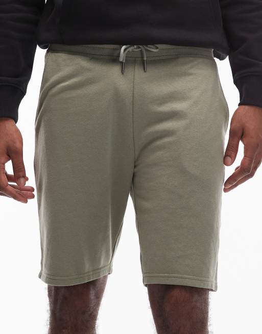Pantalones cortos verde salvia de punto liso de Tommy Hilfiger, 4 de 5