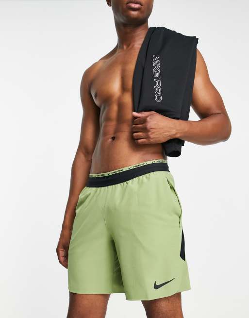 Objetado capítulo moneda Pantalones cortos verdes Collection Flex Rep de Nike Pro Training | ASOS