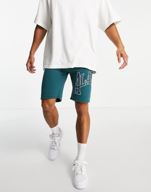 Pantalones cortos verdes con estampado 