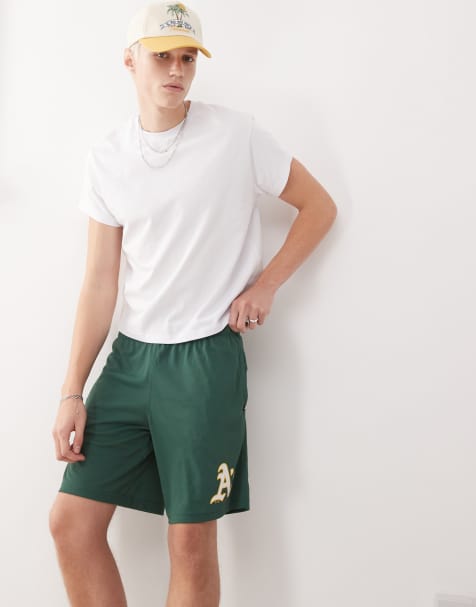 Pantalones cortos verdes con estampado del logo de los Oakland Athletics de 47 Brand - view 1