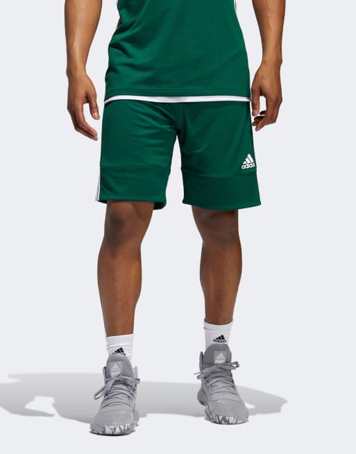 Pantalones cortos verdes reversibles 3G Speed de adidas performance
