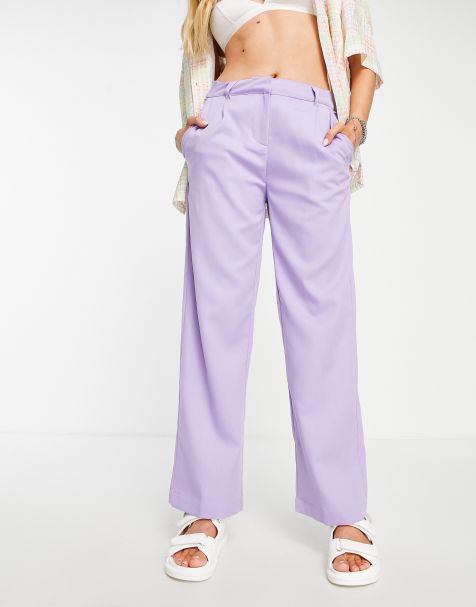 Pantalones Para Mujer Avenue Rectos Casuales Con Parte Delantera