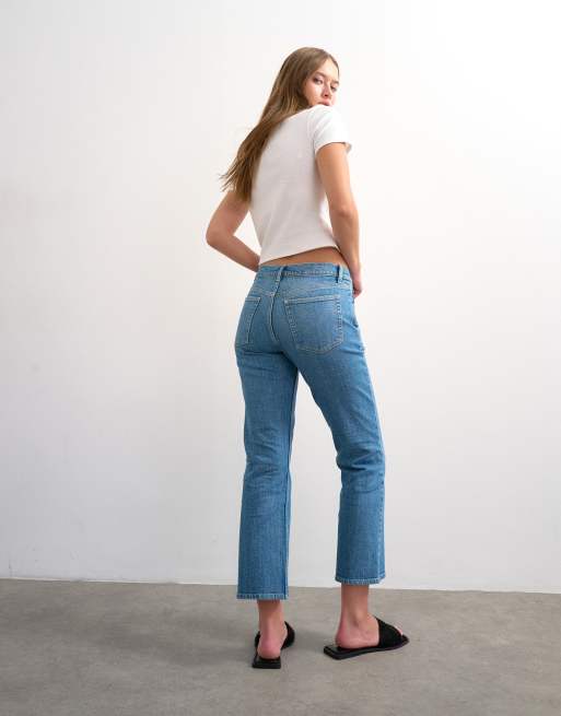 Pantalones de campana capri azul medio de Topshop, 4 de 7