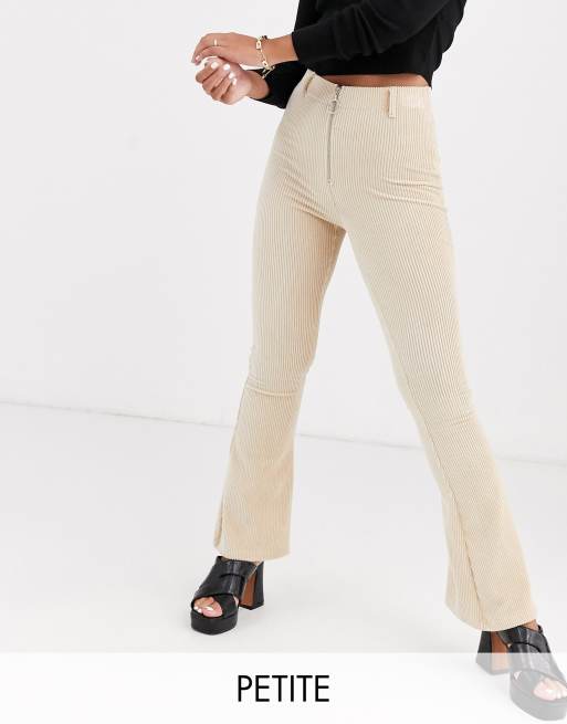 Pantalones campana beige shop