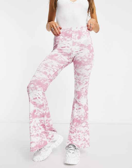 Pantalon campana discount tie dye rosa