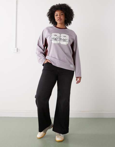 Pantalones de campana negros de talle alto Rooxy de Noisy May Curve - view 1