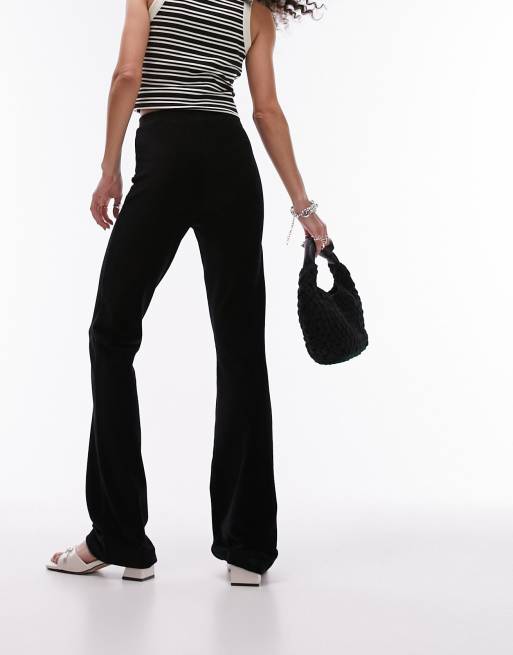 Pantalones de campana negros elásticos de pana de Topshop, 4 de 5