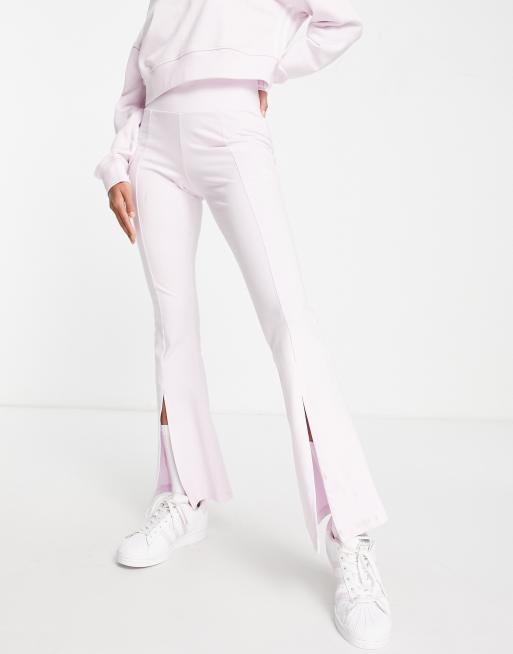 Pantalones de campana rosas con abertura en la parte delantera 80's Aerobic de adidas Originals