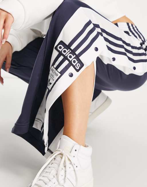 Pantalones de chándal azul marino con botones de presión Adibreak de adidas  Originals