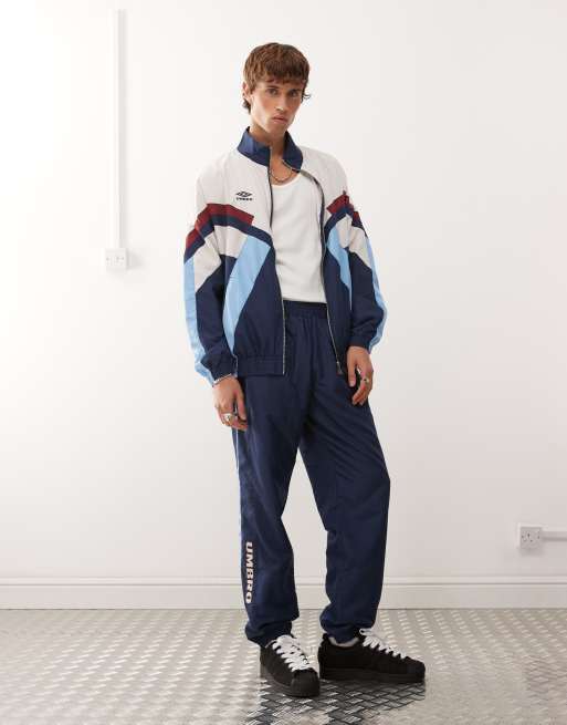 Pantalones de chándal azules multicolores holgados de Umbro