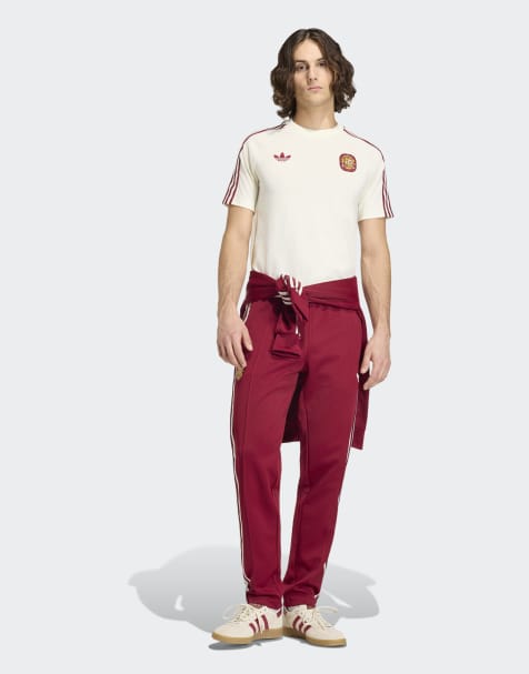 Pantalones de chándal burdeos con diseño de la selección de España Originals de adidas Performance - view 1