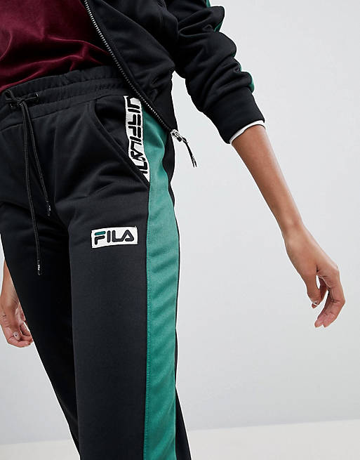 referir Sucediendo confirmar Pantalones de chándal con laterales en contraste y cinta del logo de Fila |  ASOS