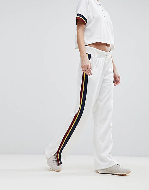 abortar espejo Inocencia Pantalones de chándal con ribetes y diseño retro en blanco de Nike | ASOS