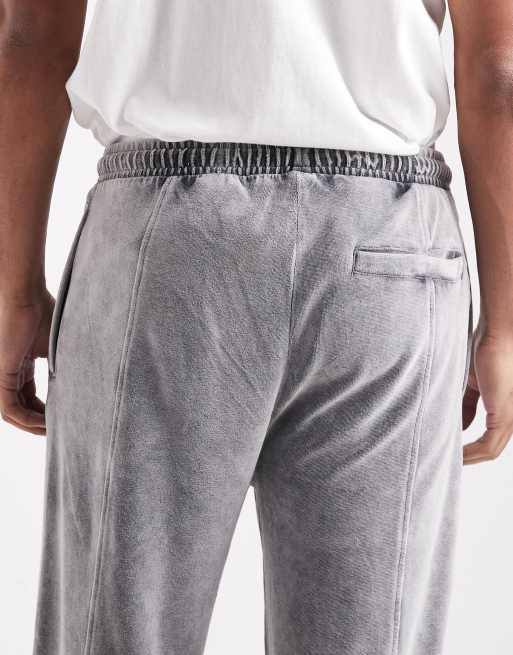 Pantalones de chándal gris carbón extragrandes con lavado ácido Delsoni de HUGO Red (parte de un conjunto), 5 de 5