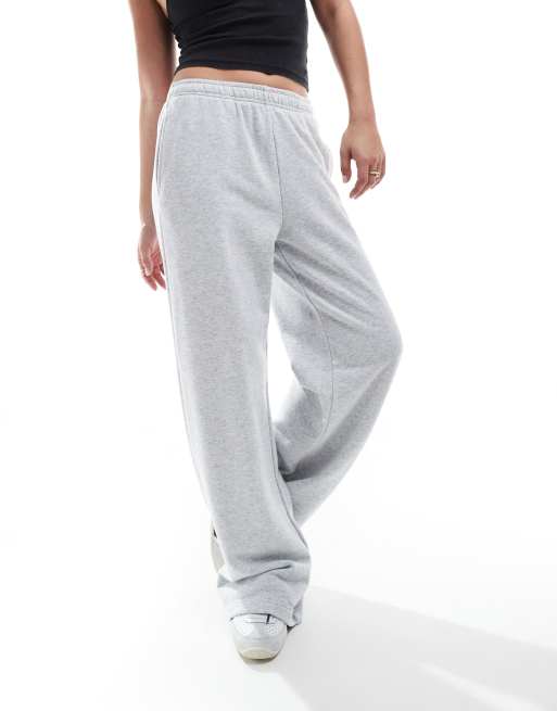 Pantalones de chándal grises clásicos de pernera ancha de felpa de Cotton On  , 4 de 4