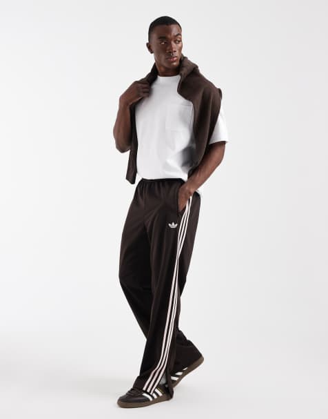 Pantalones de chándal marrón café Firebird de adidas Originals - view 1