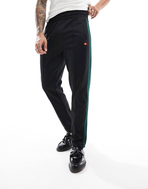 Pantalones de chándal negros de pernera recta Luxor de ellesse ASOS