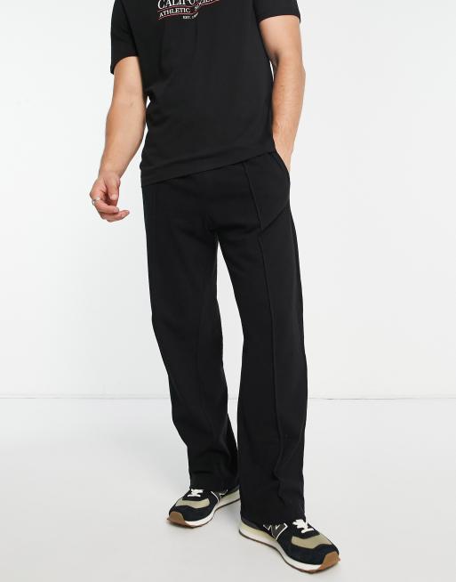 Pantalones de chándal negros de punto Sly de Weekday