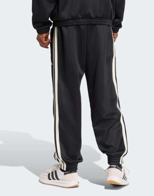 Pantalones de chándal negros y blanco hueso Stadium de adidas Performance, 2 de 5