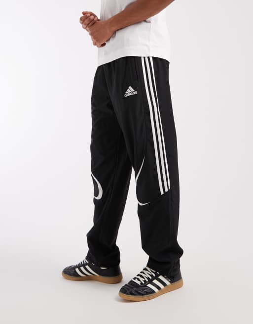 Pantalones de chándal negros y white Teamgeist adicolor de adidas Originals