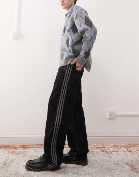 Pantalones de chándal vaqueros negros Firebird de adidas Originals - view 1