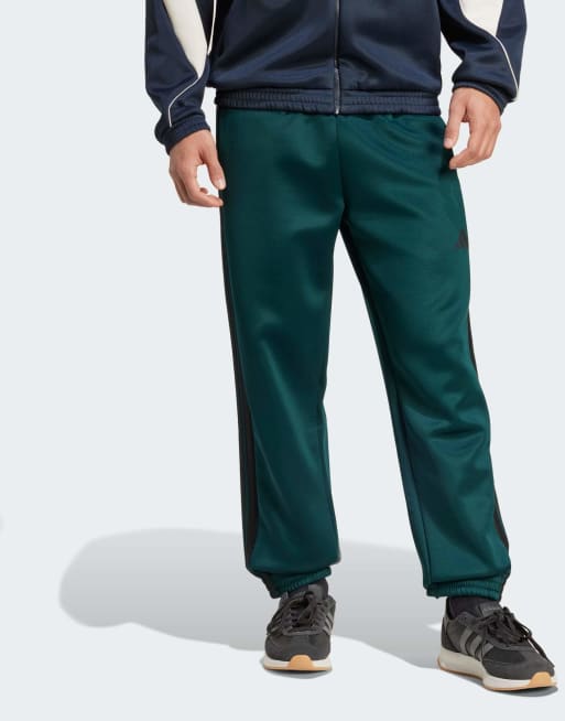 Pantalones de chándal verde hiedra aurora y blanco hueso Stadium de adidas Performance