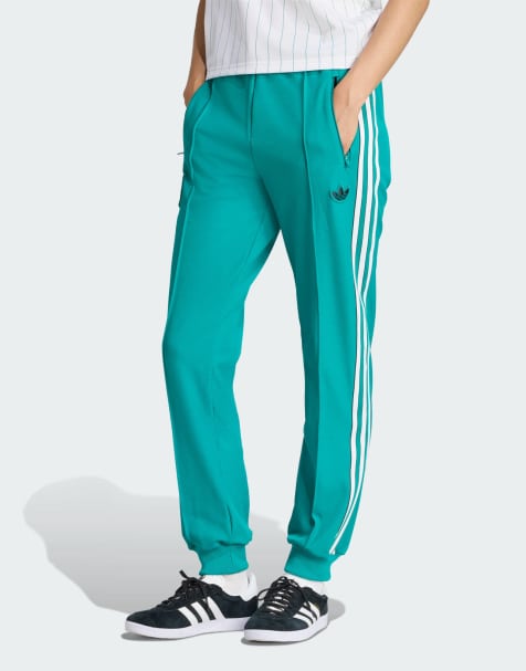 Pantalones de chándal verde mar con diseño del Liverpool FC Terrace Icons de adidas Originals - view 1