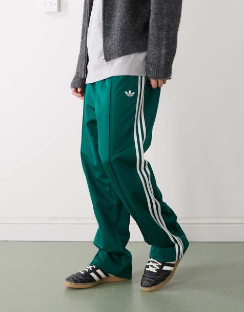 Pantalones de chándal verde universitario holgados de adidas Originals - view 1