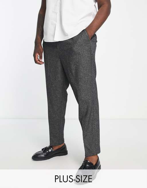 Pantalones de corte carrot con cintura elástica de Harry Brown Plus