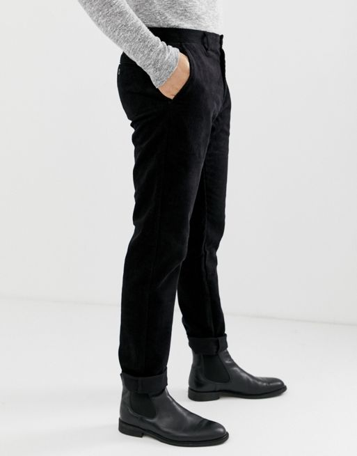  Para hombre | Pantalones de pana de algodón con cintura extra oculta 